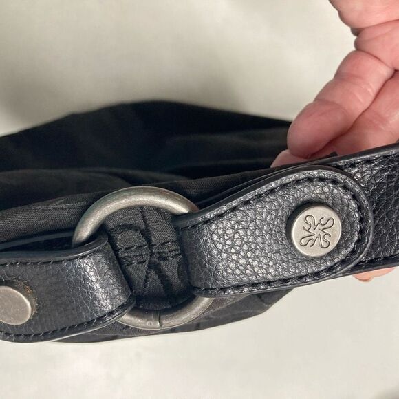 SIMPLY VERA Vera Wang Shoulder Signature Bag Black With Gold Lining Size 13X7.75 - Picture 5 of 11